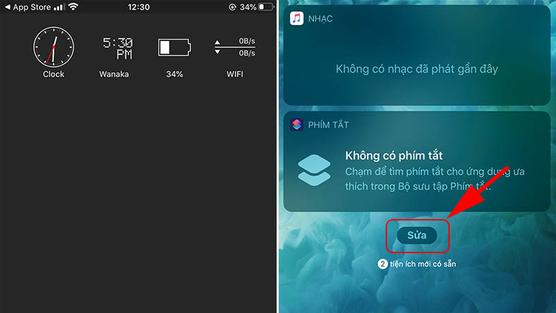 Bấm Sửa